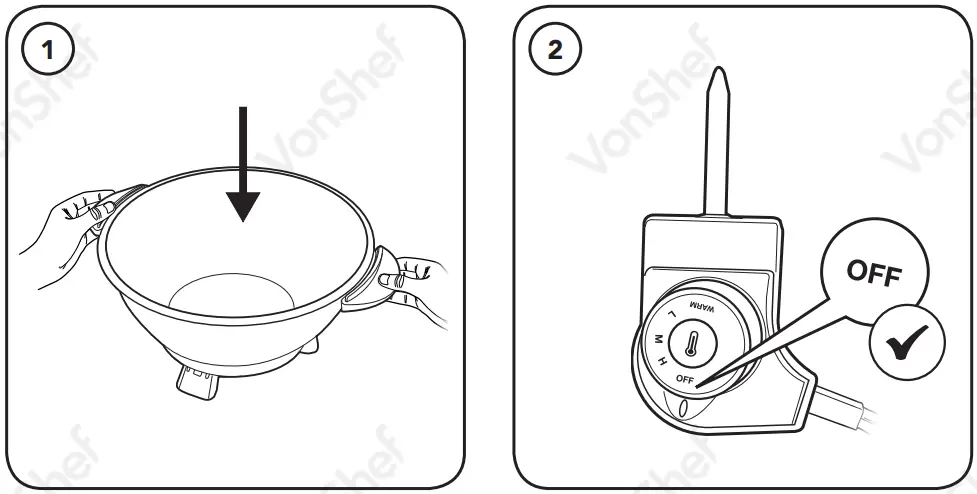 VonShef 2000059 9000200 Electric Wok Non-Stick Frying Pan-fig5