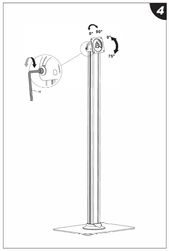 KIMEX 091-4002 Floor Stand for Tablet fig 7