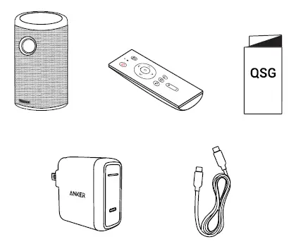 NEBULA D2421J11 Mini Projector with Wi-Fi and Bluetooth 1