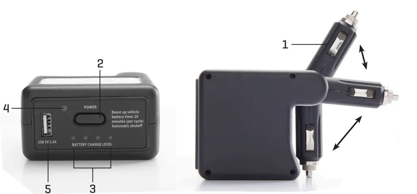 SHARPER IMAGE 207722 Glove Box Car Jump Starter - overview