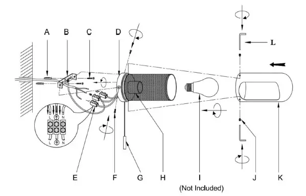 Lucci-decor-309134-Dolce-1lt-Wall-Bracket-fig-1