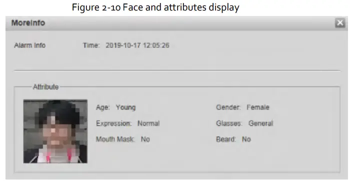 Zhejiang Dahua Vision Technology DH-SD2AY Network PT Camera Web 3.0 - Face and attributes display