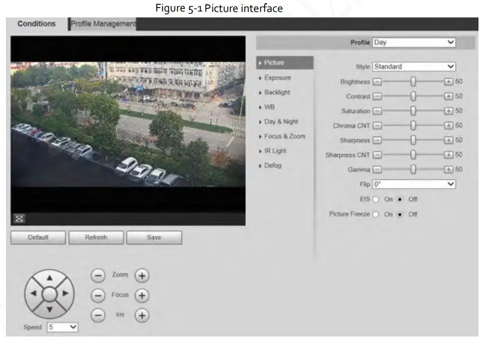 Zhejiang Dahua Vision Technology DH-SD2AY Network PT Camera Web 3.0 - Picture interface
