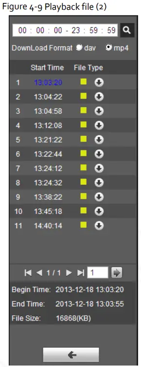 Zhejiang Dahua Vision Technology DH-SD2AY Network PT Camera Web 3.0 - Playback file