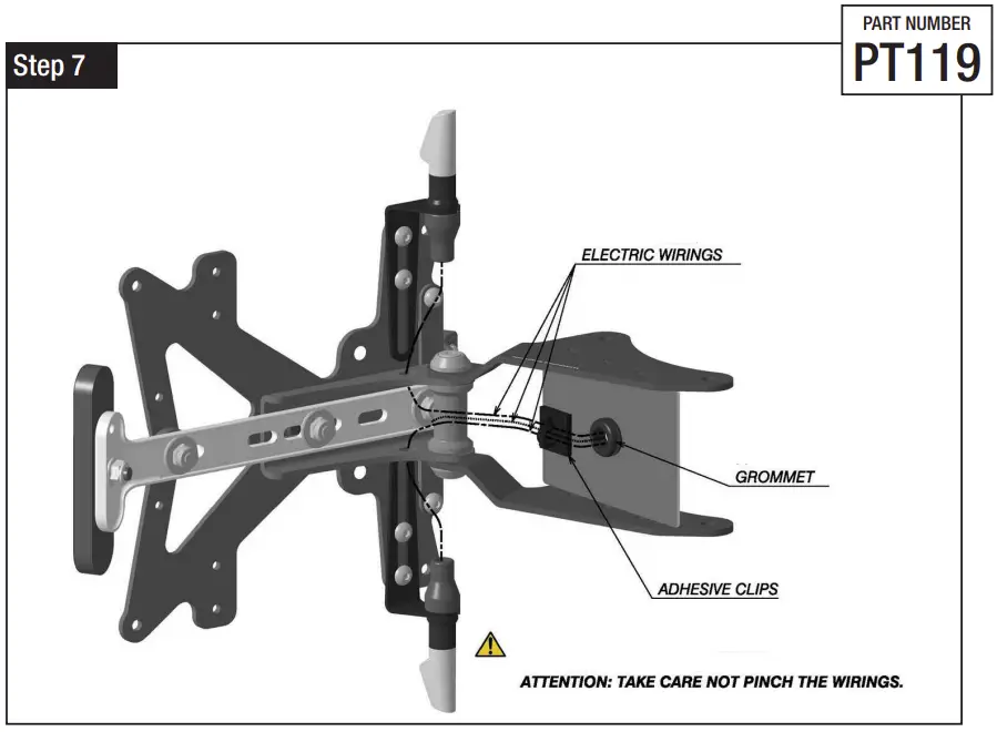 PT119 License Plate Holder Insert Wirings