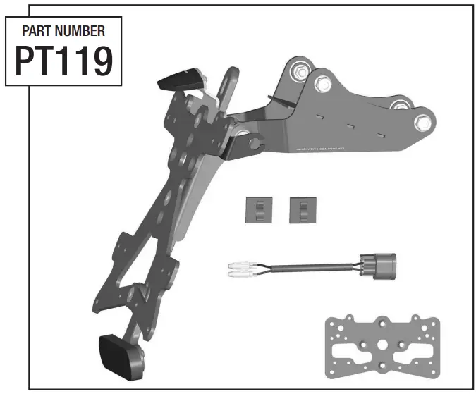 PT119 License Plate Holder u start mounting