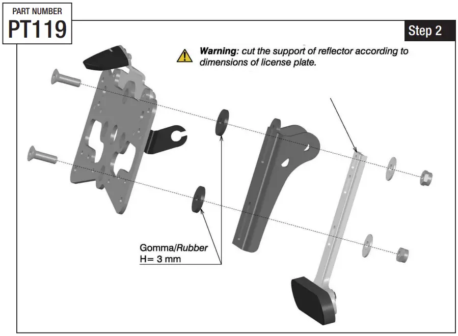 Install Plate For Small License Plate
