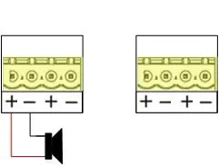 biamp Tesira AMP 450P Amplifier - Amplifier Output and Wiring 1