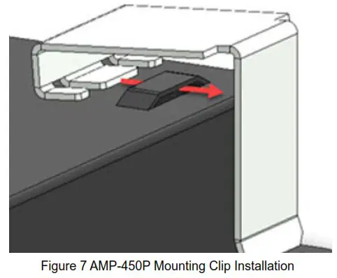 biamp Tesira AMP 450P Amplifier - T Bar Clip Installation 1