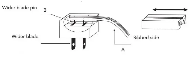 globe 91002201 Black Plug-In or Hardwire Wall Sconce Installation Guide - Adjust cord length