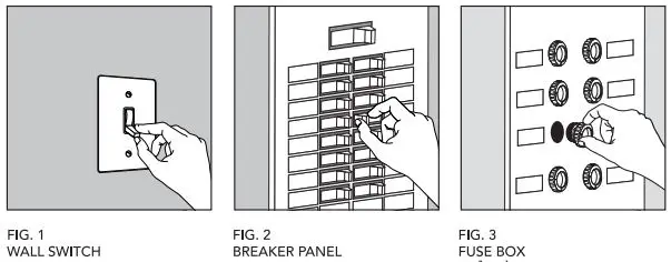 globe 91002201 Black Plug-In or Hardwire Wall Sconce Installation Guide - Fig 1,2,3