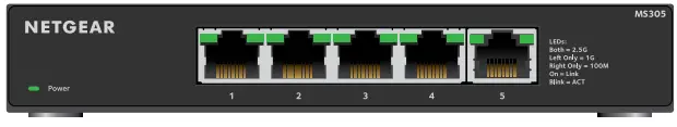 NETGEAR MS305 5 port Multi-Gigabit 2.5G Ethernet Unmanaged Switch-FIG1