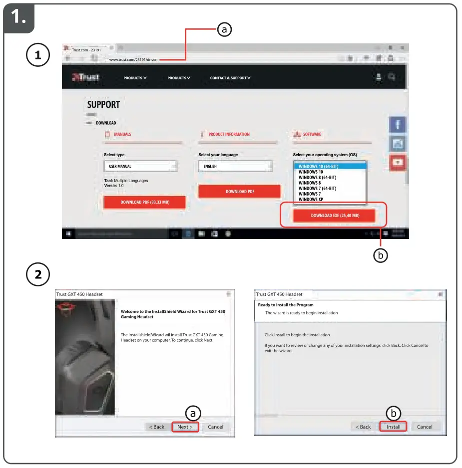 Trust GXT 450 Blizz 7.1 Gaming Headphone - figure 1