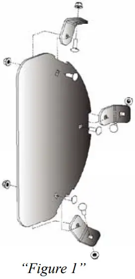 revzilla HK 105 Pro Series Plow Side Shield - Figure 1