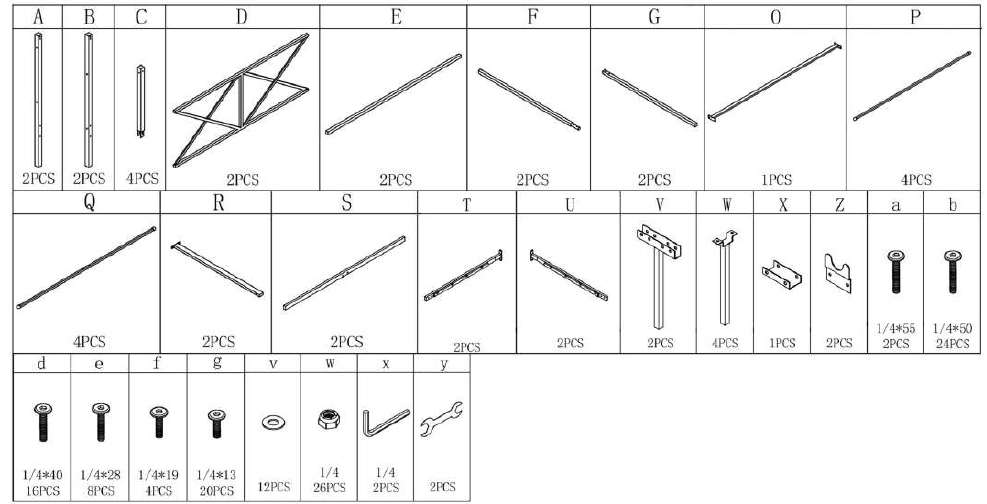 THE-HOME-DEPOT-S-747G-BK-Black-Queen-Metal-Canopy-Bed-Frame-with-X-Shaped-Frame-01