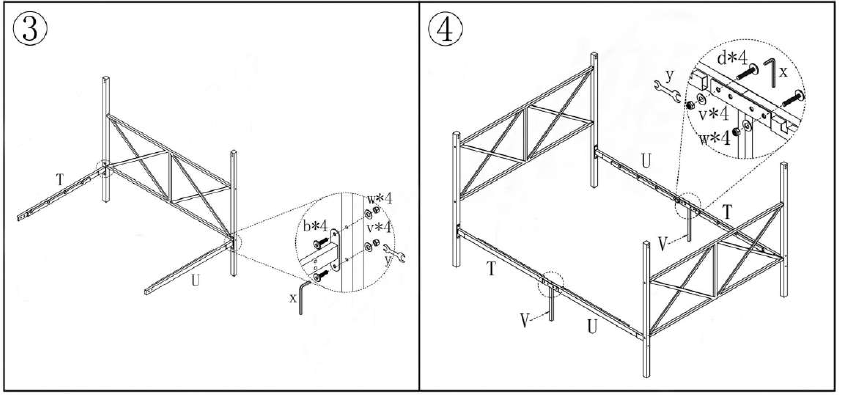 THE-HOME-DEPOT-S-747G-BK-Black-Queen-Metal-Canopy-Bed-Frame-with-X-Shaped-Frame-03