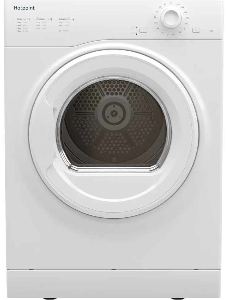 Hotpoint H1 D80W UK Vented Tumble Dryer-FIG1