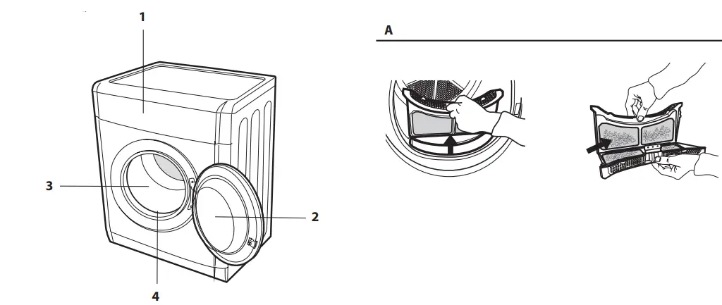 Hotpoint H1 D80W UK Vented Tumble Dryer-FIG7
