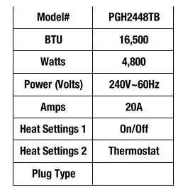 King Electric PGH2448-ETB 4800-watt 240-volt 30-Amp Garage Heater with Electronic Control and Remote (01)