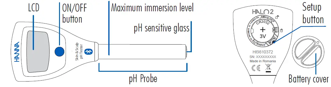 HANNA-instruments-HI9810372-Halo2-Wireless-pH-Tester-for-Skin-and-Scalp-01