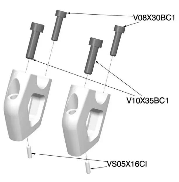 rizoma AZ453 Upper and Backward Risers - fig 1