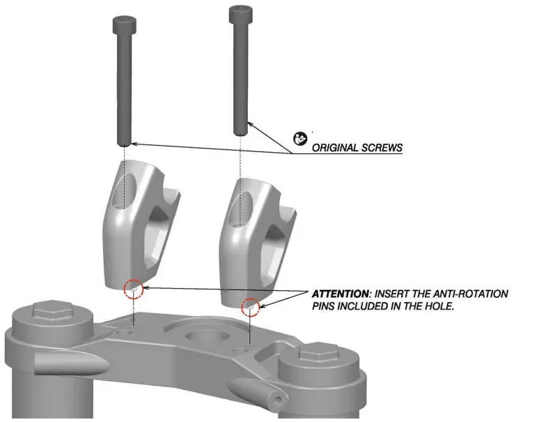 rizoma AZ453 Upper and Backward Risers - fig 3