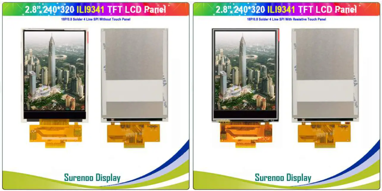 Surenoo STP0280A1 240320 Series TFT LCD Panel