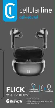 cellularline FLICK Fully Wireless In Ear Headset - Packaging