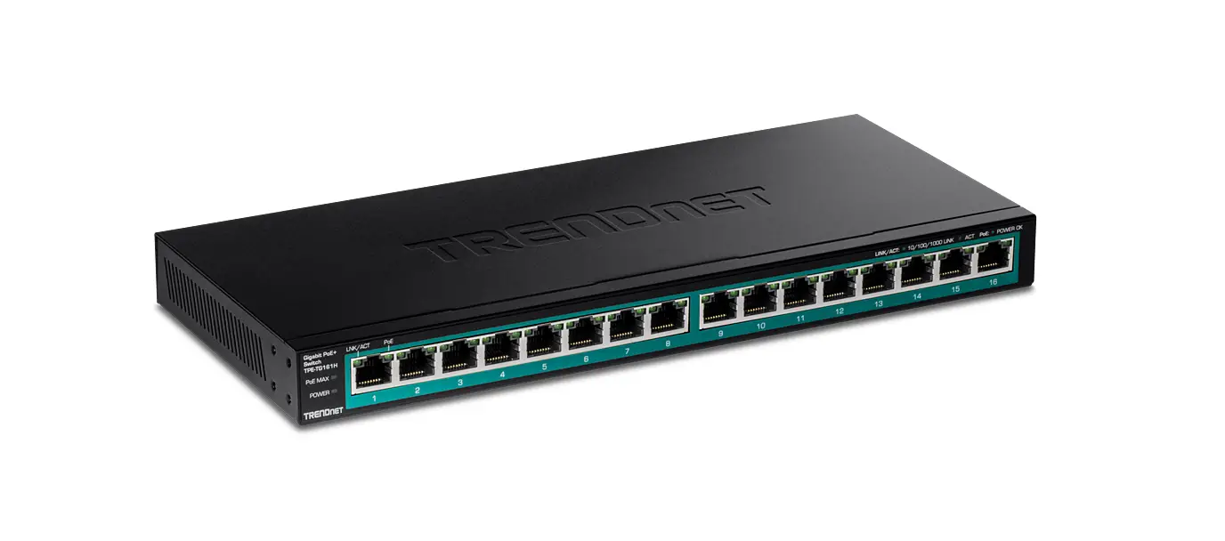 Trendnet Tpe-tg161h 16-port Gigabit Poe+ Switch User Guide Trendnet Tpe-tg161h 16-port Gigabit Poe+ Switch User Guide