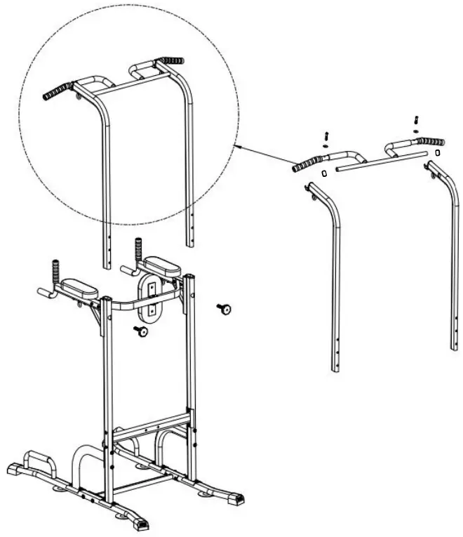 SPORTSTECH PT300 Chaise Romaine Power Tower Tour - STEP8
