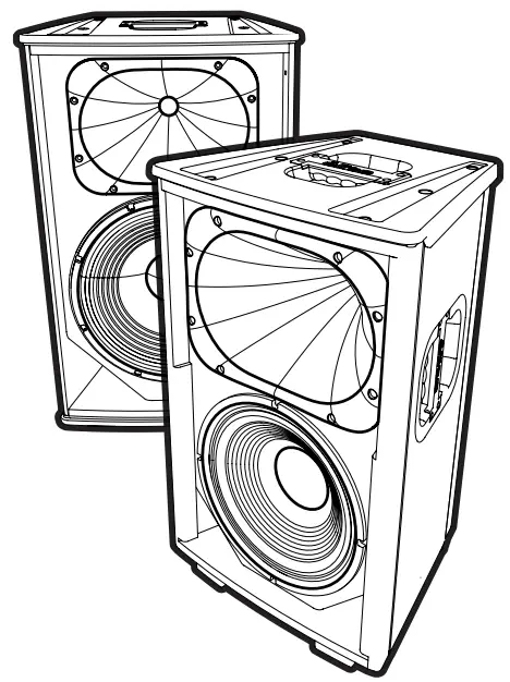 Yorkville EF10P Powered Full-Range Loudspeakers - Fig 1