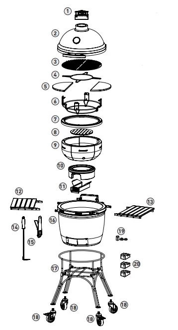 KAMADO-JOE-KJ15042621-Charcoal-Grill-fig-2