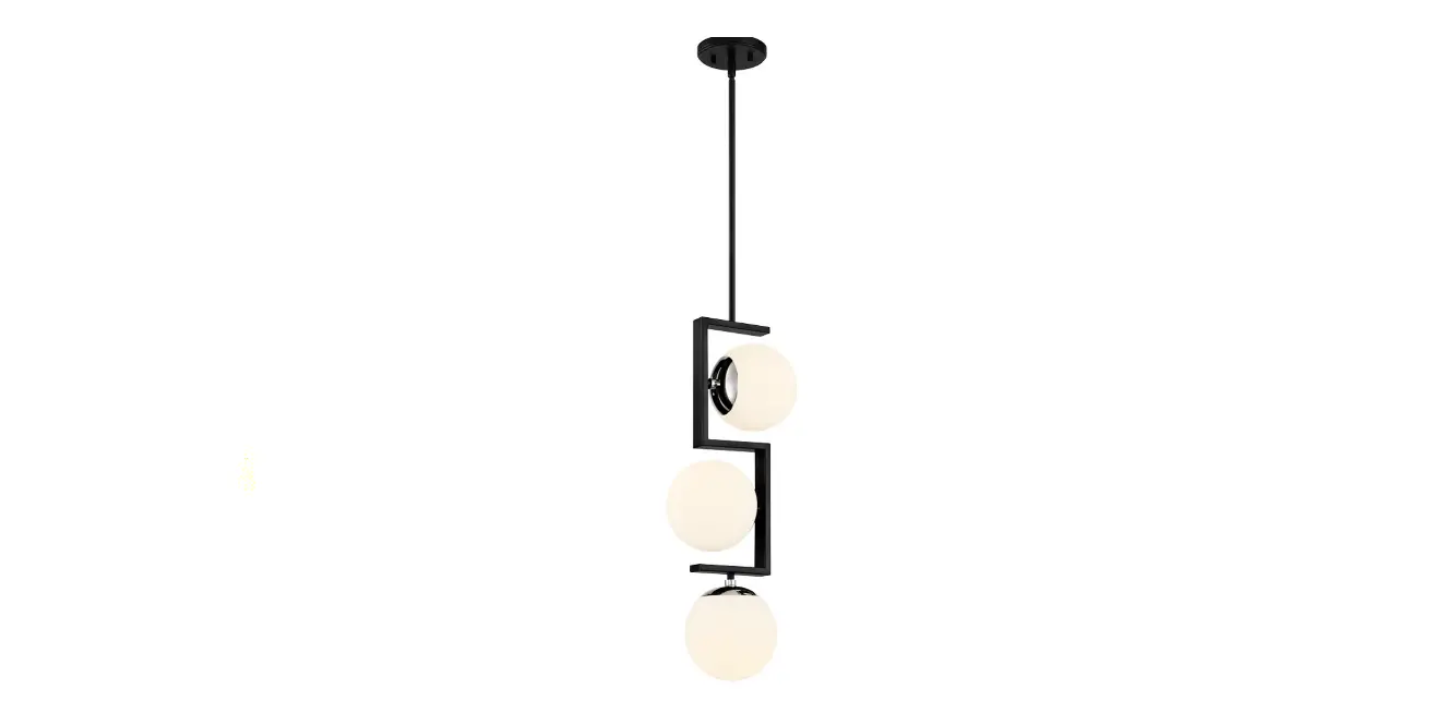 George P5421 Kovacs Three Light Pendant In Coal With Polished Instruction Manual
