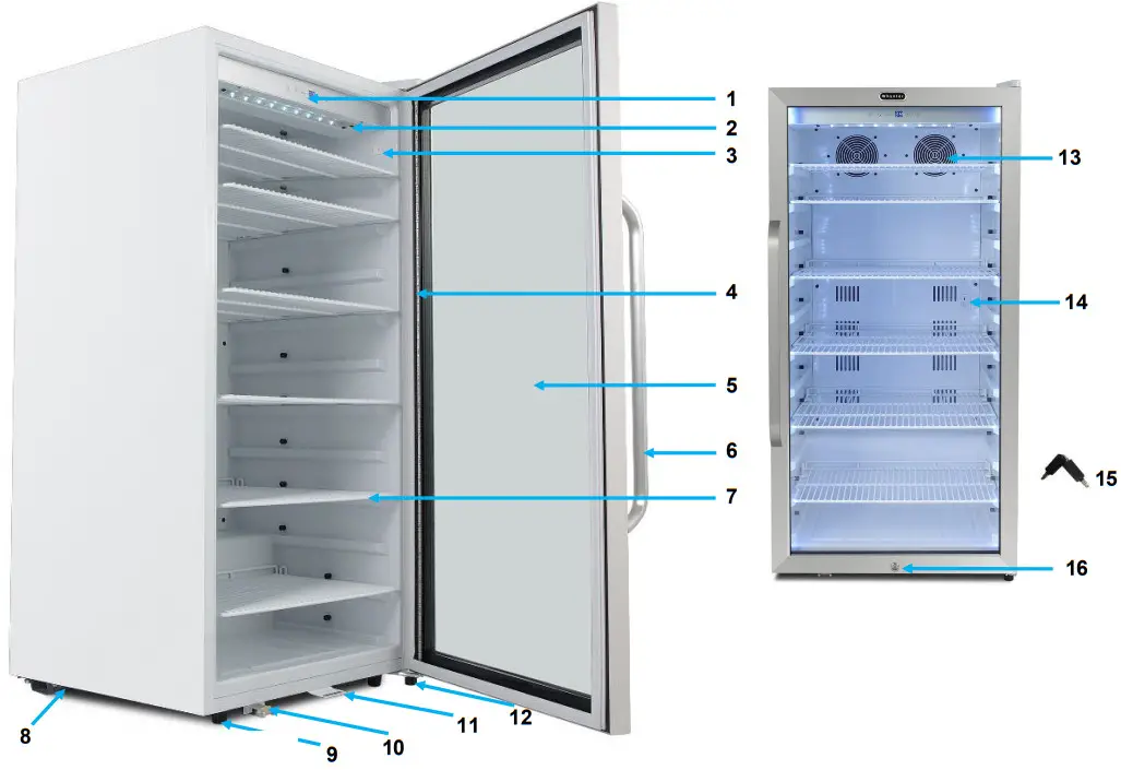 Whynter CBM 1060XLW Stainless Steel Commercial Beverage Merchandiser - FIGURE 1