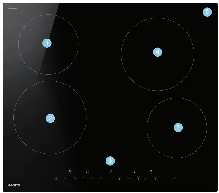 Esatto ECC604T 60cm Ceramic Cooktop - fig 1