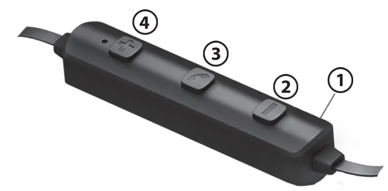 XTREME XBE9-0106 Titan Metal II Bluetooth Earbuds - Operating