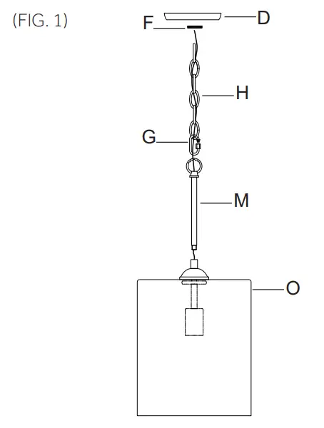 Signature Hardware 953462 Beringer Pendant Light Single Light - Fig 7