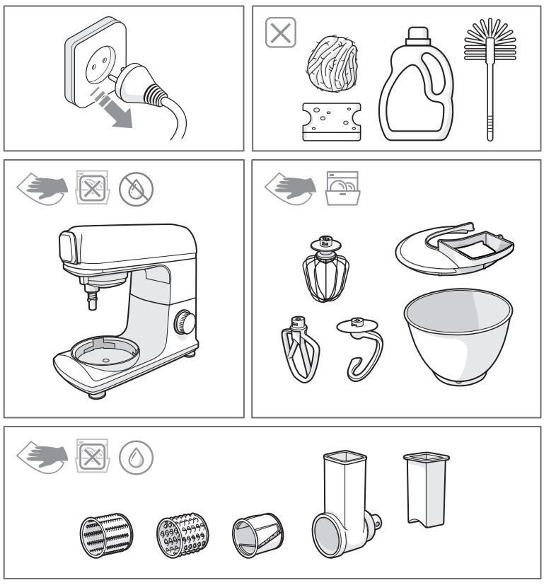 AEG KM5 1 4SRB Deli 5 Kitchen Machine - CARE