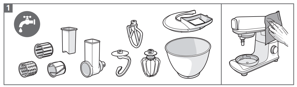 AEG KM5 1 4SRB Deli 5 Kitchen Machine - HOW TO USE