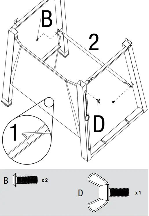 BACKYARD GRILL GBC1429WBRS Outdoor LP Gas Barbecue Grill - Frame Supports