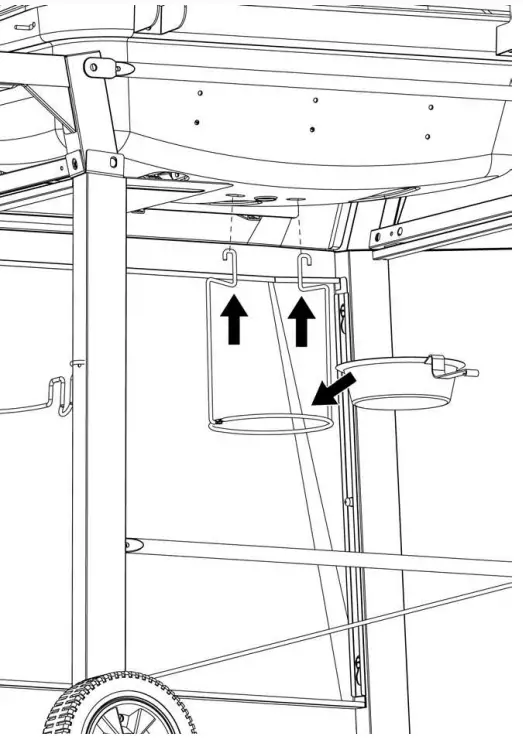 BACKYARD GRILL GBC1429WBRS Outdoor LP Gas Barbecue Grill - Grease Cup