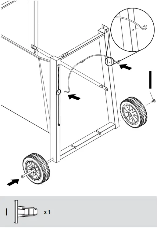 BACKYARD GRILL GBC1429WBRS Outdoor LP Gas Barbecue Grill - Retainer Wire