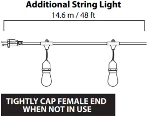 FEIT Electric SL48 182 FIL Additional String Light