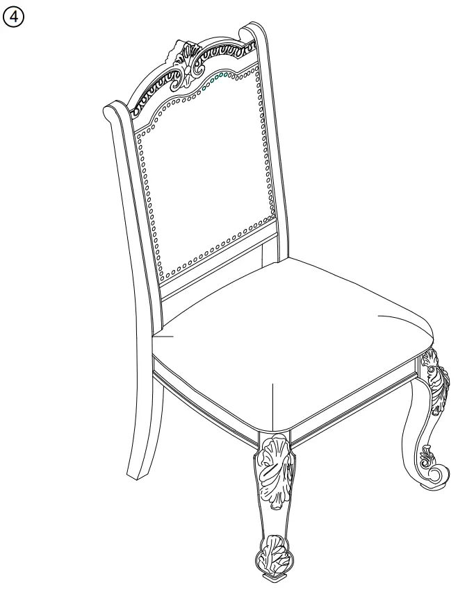 ASHLEY D776 01 Johnelle Dining Chair - fig4
