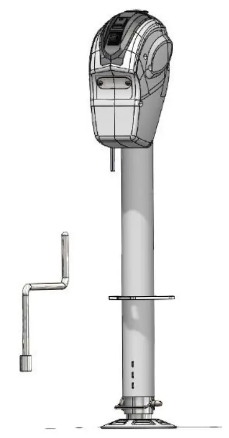 URIAH PRODUCTS #10201091P 5000lbs.12V DC Electric Trailer Jack 