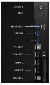 i3 TECHNOLOGIES i3TOUCH EX 75 Inch 4K Interactive - display connections