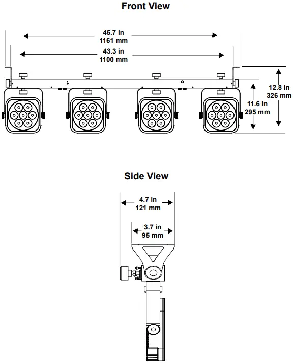 CHAUVET DJ 4BAR Flex Q ILS LED Wash Light-fig3