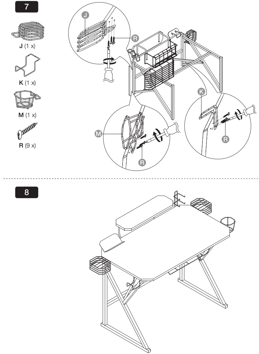 amazon basics B07QX2BYDH Gaming Computer Desk - fig 5