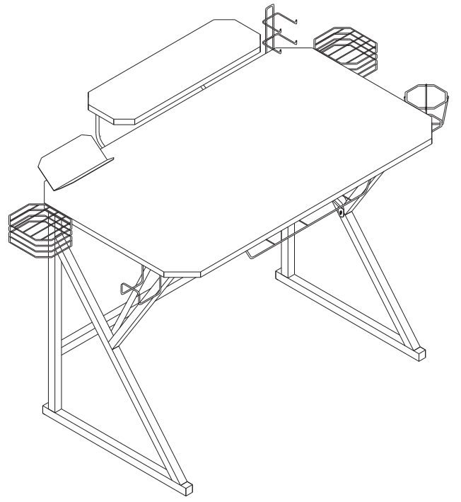 amazon basics B07QX2BYDH Gaming Computer Desk