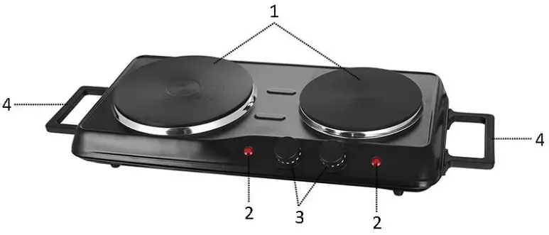 emerio HP-114482.1 Double Hot Plate - Fig 1